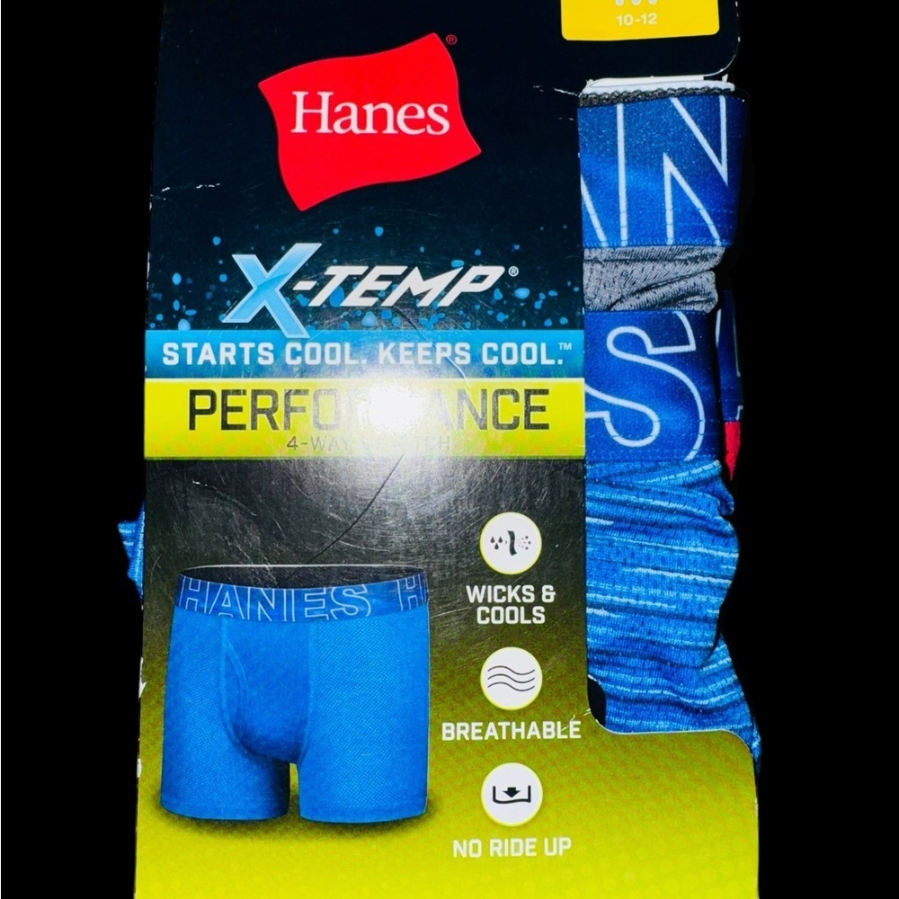 NEW Hanes Youth Medium Boxer Briefs 5 Tagless - Picture 4 of 5